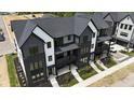 Modern townhouses with black and white exterior at 379 S Cherry St, Westfield, IN 46074