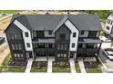 Modern townhouses with black and white exterior at 379 S Cherry St, Westfield, IN 46074