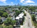 Townhomes near the city skyline; great location and curb appeal at 322 N Summit St, Indianapolis, IN 46201