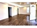 Bright living room with hardwood floors and recessed lighting at 3442 N Capitol Ave, Indianapolis, IN 46208