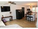 Modern kitchen with stainless steel appliances and a kitchen island at 2312 E 22Nd St, Muncie, IN 47302