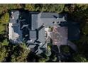 Bird's-eye view of a grand estate with extensive grounds and a large house at 8358 Hidden Point Dr, Indianapolis, IN 46256