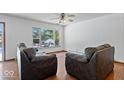 Living room with two sofas and hardwood floors at 386 Jordan Rd, Indianapolis, IN 46217