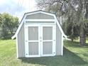 Large storage shed in the backyard at 6558 Caressa Way, Indianapolis, IN 46259