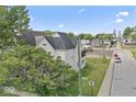 Aerial view of house and surrounding neighborhood at 248 N Walcott N St, Indianapolis, IN 46201