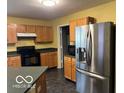 Modern kitchen with stainless steel appliances at 10342 Split Rock Way, Indianapolis, IN 46234