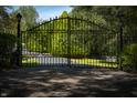 Ornate black metal gate leading to a home at 12980 W Mt. Healthy Rd, Columbus, IN 47201