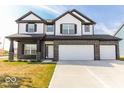 Two story home, 3-car garage, brick exterior at 10257 Meadow Path Ln, Indianapolis, IN 46239