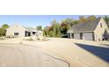Aerial view of house and detached garage at 4270 Victoria Ln, Avon, IN 46123