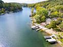 Lakefront home with private dock and stunning lake views at 4161 S Summit Ln, Columbus, IN 47201