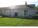 Backyard with patio and grassy area at 5347 Waterton Lakes Dr, Indianapolis, IN 46237