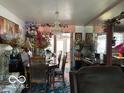 Dining room with wood table, chairs, and chandelier at 4434 E 46Th St, Indianapolis, IN 46226