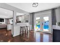 White cabinets, granite countertops, and stainless steel appliances at 3005 Olive Branch Rd, Greenwood, IN 46143