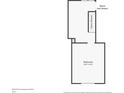 Second floor plan highlighting a bedroom and additional space at 9490 N 700 E, Indianapolis, IN 46259