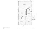 First floor plan showcasing Gathering room, kitchen, bedrooms, and bathrooms at 9490 N 700 E, Indianapolis, IN 46259