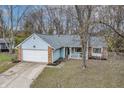 Aerial view of a ranch home with a yard at 5346 Shefford Ct, Indianapolis, IN 46254