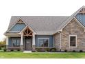 Close-up view of home's front entrance at 4407 W Wandalee Ct, New Palestine, IN 46163