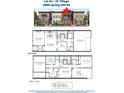 Two-story floor plan with 3 bedrooms, 2 car garage, and open concept living space at 11896 Spring Mill Rd, Carmel, IN 46032