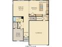 First floor plan showing kitchen, dining area, Gathering foyer, and flex suite at 7468 Allesley Dr, Avon, IN 46123