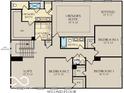 Second floor plan featuring owner's suite, bedrooms, loft, and laundry area at 3628 Planck Cir, Danville, IN 46122