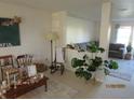 Open living area with a half wall separating the living and dining areas at 940 Shenandoah Way, Greenwood, IN 46143