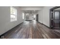 Spacious living room with hardwood floors and high ceilings at 425 Sanders St, Indianapolis, IN 46225
