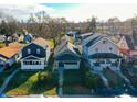 Three houses on a tree-lined street, aerial view at 951 W 33Rd St, Indianapolis, IN 46208