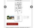 Floor plan of a three-bedroom, one-bathroom house with a garage at 879 E Gray St, Martinsville, IN 46151