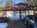 Two-car garage with white doors at 4025 N Campbell Ave, Indianapolis, IN 46226