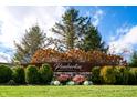 Pemberton community entrance with landscaping and signage at 8030 Totton Ct, Zionsville, IN 46077