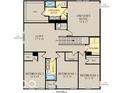 Two-story home floor plan showing the layout of the main and upper floors at 7526 Allesley Dr, Avon, IN 46123