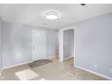 Living room with new flooring and neutral walls at 355 Mcclure Rd, Columbus, IN 47201