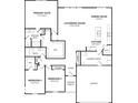 One-story home floor plan with 3 bedrooms, 2 baths, and a covered porch at 6815 W Division Rd, Bargersville, IN 46106