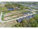 Aerial view of new homes and available lots in a residential community at 3917 Holly Brook Dr, Westfield, IN 46062