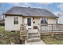 House exterior showcasing a deck and landscaping at 6348 Kingsley Dr, Indianapolis, IN 46220