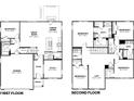Two-story home floor plan with 5 bedrooms and a loft at 3322 Stafford St, Sheridan, IN 46069