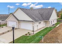 New construction twin home with two-car garage at 3368 Johns Way, Greenwood, IN 46143