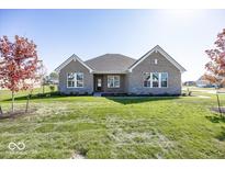 Brick house with a front yard at 9227 Brookview Ave, McCordsville, IN 46055