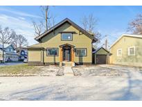 Charming craftsman style home with a newly landscaped front yard at 2936 N New Jersey St, Indianapolis, IN 46205