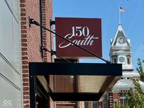 150 South building sign with courthouse in the background at 150 S Main St # 301, Franklin, IN 46131