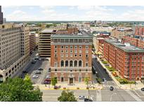 Aerial view of a building in an urban setting at 350 N Meridian St # 901, Indianapolis, IN 46204