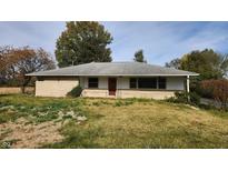Ranch style home with stone facade at 2620 Wicker Rd, Indianapolis, IN 46217