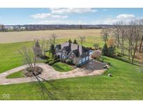 Luxury home with circular driveway and expansive grounds at 5784 N 600 E, Greenfield, IN 46140