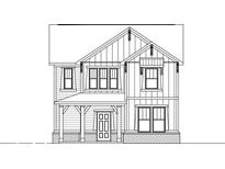 Two-story farmhouse-style home with a front porch and symmetrical window placement at 9344 Anthem Ave, Plainfield, IN 46168