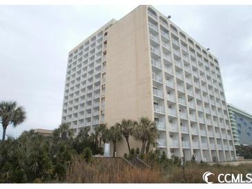 High-rise building exterior with oceanfront location at 1207 S Ocean Blvd. # 21008, Myrtle Beach, SC 29577
