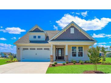 Charming craftsman style home with two car garage at 1224 Colusa Ct., Little River, SC 29566