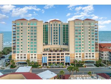 Oceanfront condo building, featuring many balconies and amenities at 603 S Ocean Blvd. # 1115, North Myrtle Beach, SC 29582