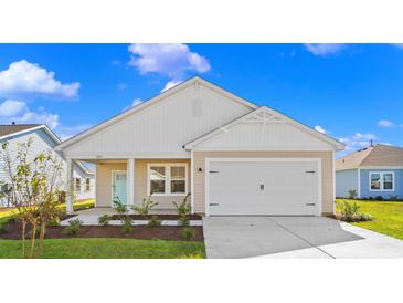 Exterior view of charming one-story home at 3047 Deerberry Place, Longs, SC 29568