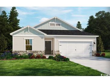 Craftsman style home with two-car garage and landscaping at 4133 Bayhill St., Myrtle Beach, SC 29579