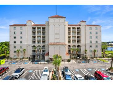 Multi-story building with parking lot and waterfront view at 2151 Bridgeview Ct. # 3501, North Myrtle Beach, SC 29582